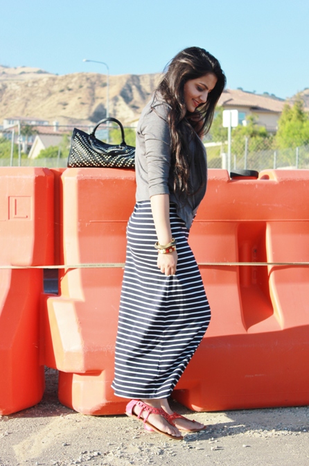 Striped Maxi Dress 2