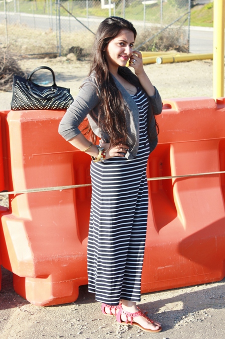 Striped Maxi Dress 3