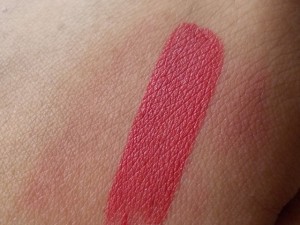 colorbar matte touch lipstick cherry ice swatch
