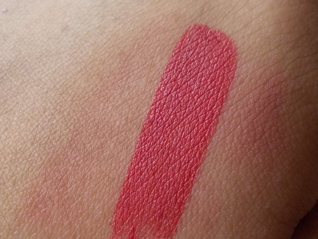colorbar matte touch lipstick cherry ice swatch