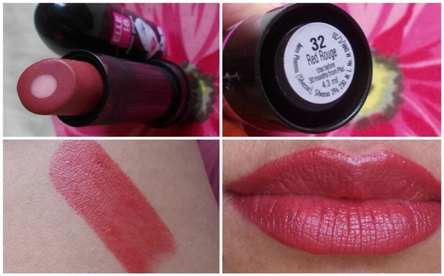 elle 18 color pops lipstick red rouge