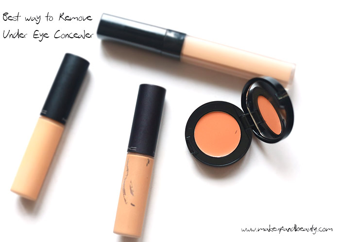 how to remove under eye concealer