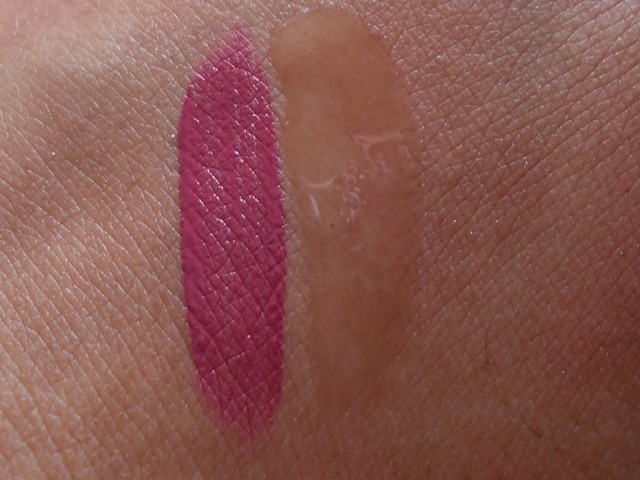 tips & toes duo lustrous berry lipstick swatch