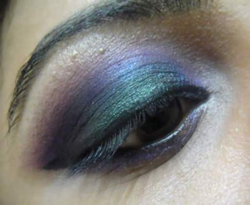 Dark+Green+and+Duochrome+Purple+Eye+Makeup+Tutorial