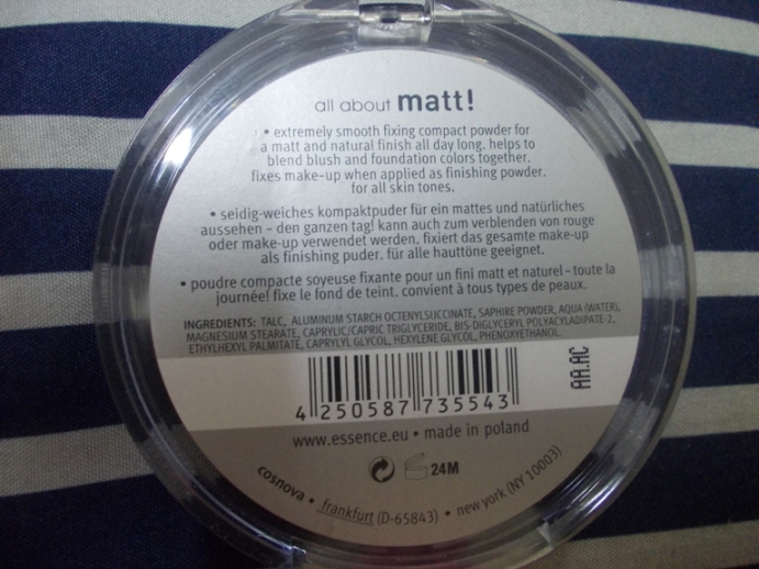 Essence All About Matt Fixing Compact Powder 2