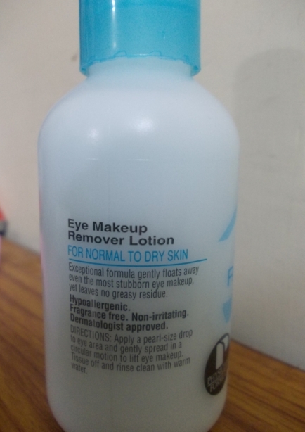 Eye makeup removing lotion