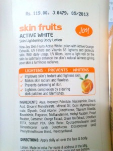 Joy Skin Fruits Active White Skin Lightening Body Lotion (1)