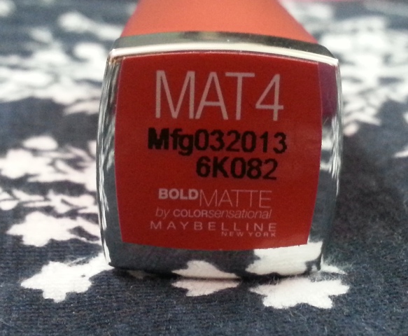Maybelline Colorsensational Bold Matte Lipstick Mat4 (4)