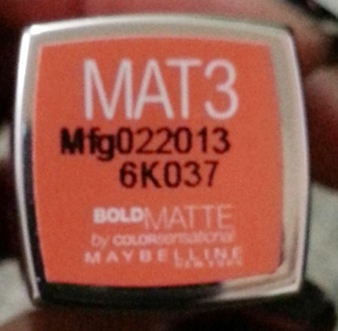 Maybelline bold matte by COLORsensational –MAT3  (8)