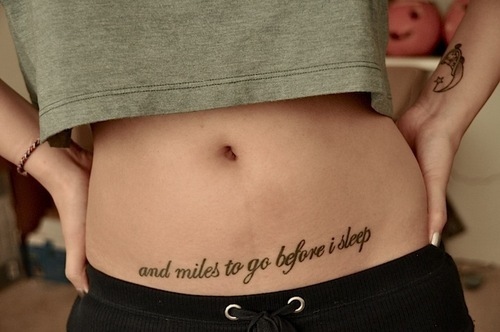 Miles to before I sleep tattoo