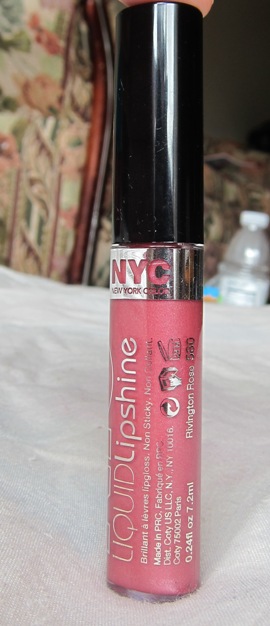 New York Color Liquid Lipshine Lip Gloss in Rivington Rose 5