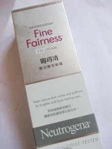 Nuetrogena Fine Fairness Eye Cream
