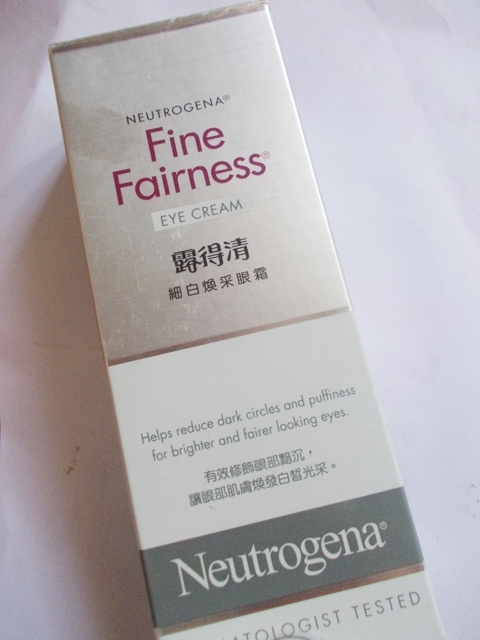 Nuetrogena Fine Fairness Eye Cream