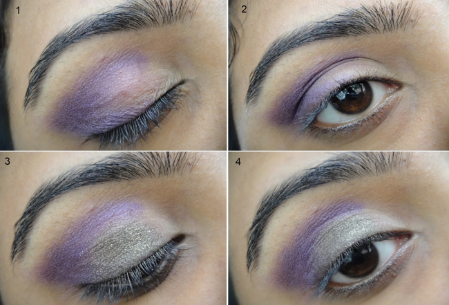 Olive Golden and Purple Eye Makeup Tutorial 4