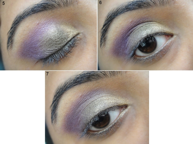 Olive Golden and Purple Eye Makeup Tutorial 5