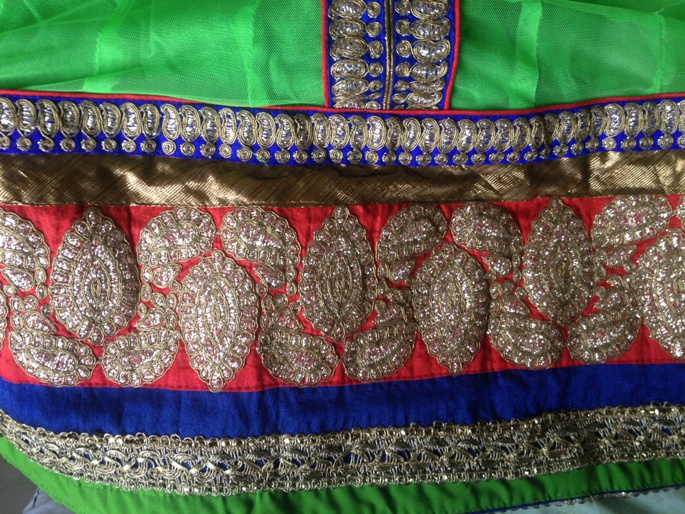 Parrot Anarkali Dress 6