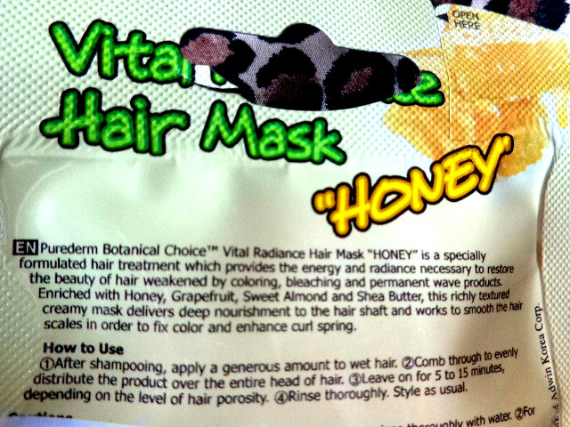 Purederm Vital Radiance Hair Mask – Honey 4