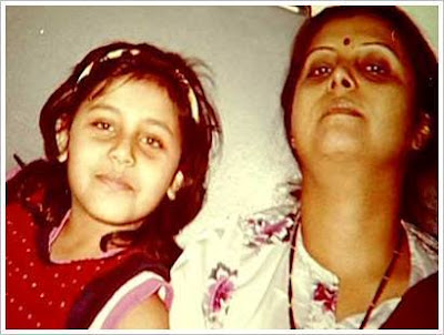 Rani Mukherjee as a child