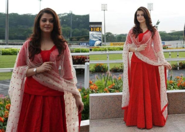 Aishwarya Rai in red dress