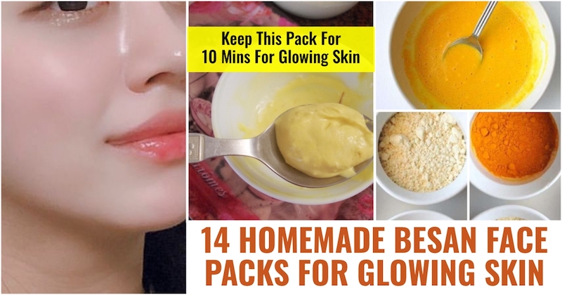 Besan face pack for glowing skin