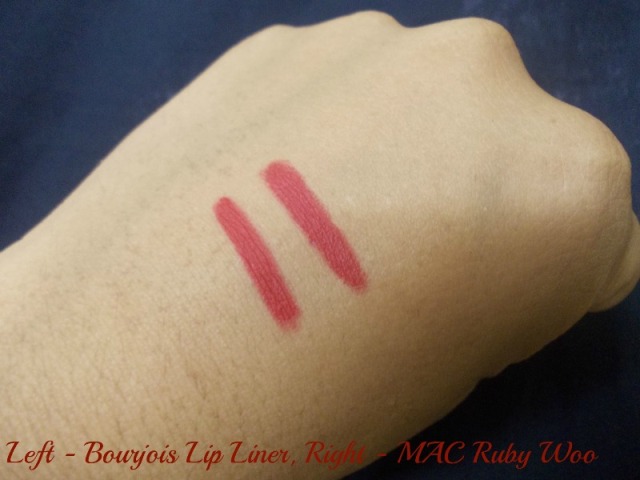 Bourjois Lèvres Contour Lip Liner in Rouge Soyeux swatch