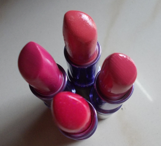 Colorbar Creme Touch Lipsticks - Strawberry, Frisky Pink, Pink Wink & Jewel Pink (1)