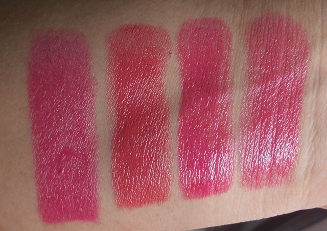 Colorbar Creme Touch Lipsticks - Strawberry,pink wink, frisky pink, jewel pink