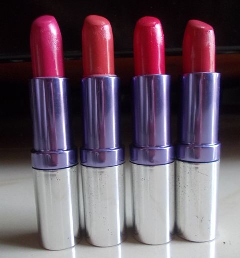Colorbar Creme Touch Lipsticks - pink wink,frisky pink,jewel pink, strawberry2