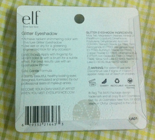 ELF Essential Glitter Eyeshadow in Nature Girl 3