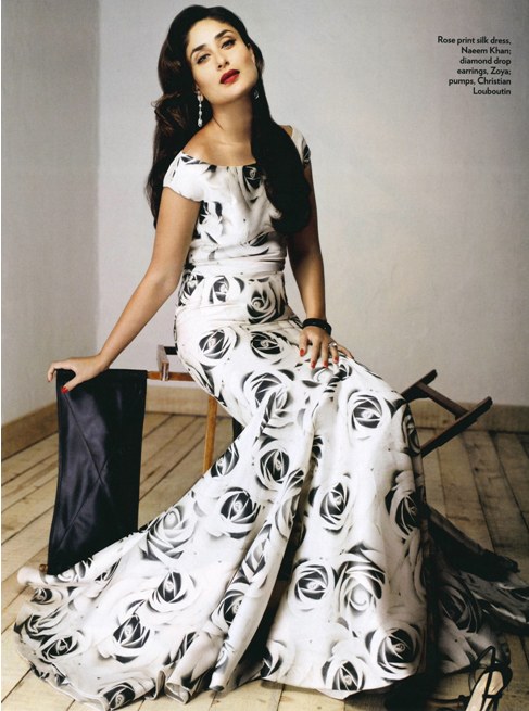 Kareena Kapoor in a white dress