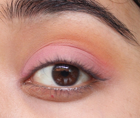 Pink and Orange Happy Eyes Makeup Tutorial (5)