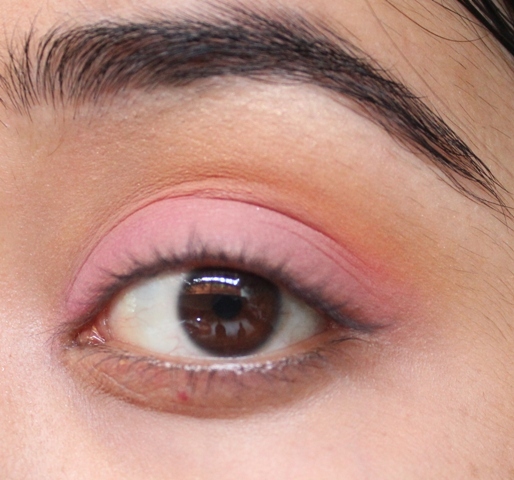 Pink and Orange Happy Eyes Makeup Tutorial (6)