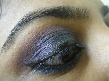 Purple eyeliner