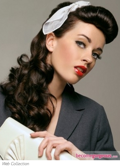 Retro hairstyles curly