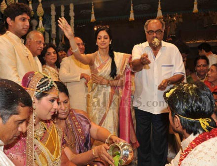 Sridevi at Ram Charan Wedding