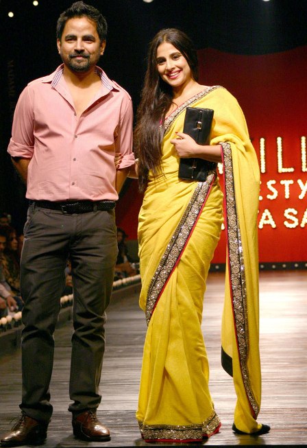 Vidya Balan in yellow saree