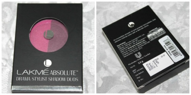 Lakme Absolute Drama Stylist Shadow Duos - Pink Wink