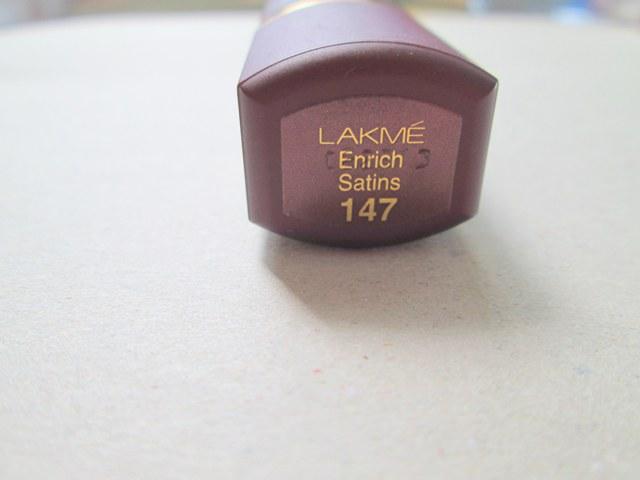 Lakme Enrich Satins Lipstick #147 (3)