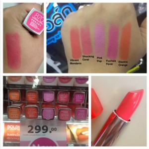 Maybelline Vivids -all swatches
