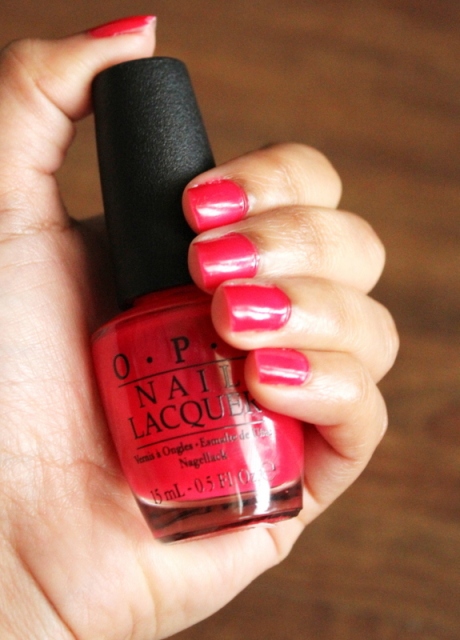 OPI Nail Lacquer Too Hot Pink To Hold Em 6