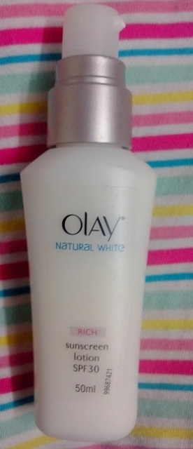 Olay Natural White Rich Sunscreen Lotion SPF 30