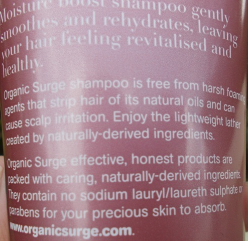 Organic Surge Moisture Boost Shampoo 4
