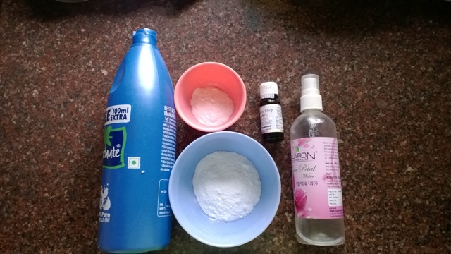 Peppermint Baking Soda Body scrub - DIY Ingredients