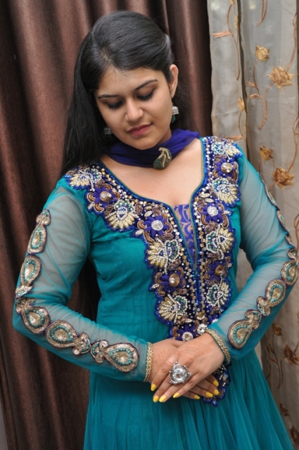 blue embroidery