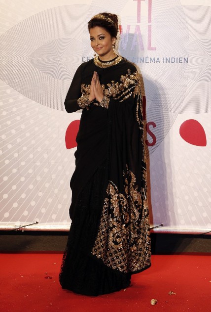 Aishwarya Rai in black saree