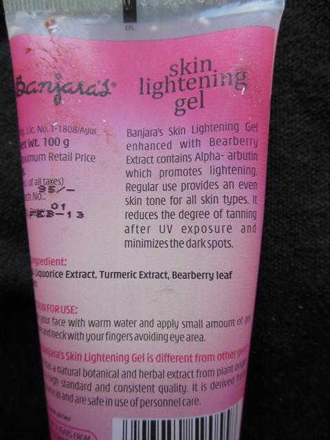 Banjara’s Skin Lightening Gel 4