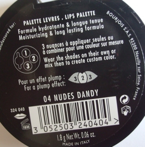 Bourjois Colorissimo Lips Palette 04 Nudes Dandy (1)