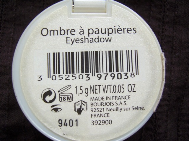 Bourjois Paris Ombre a paupieres eyeshadow- 90 Blanc Diaphane  (2)