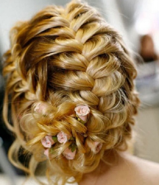 Braided Wedding bridal hairstyle