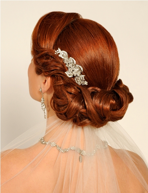Bridal wedding hairstyle